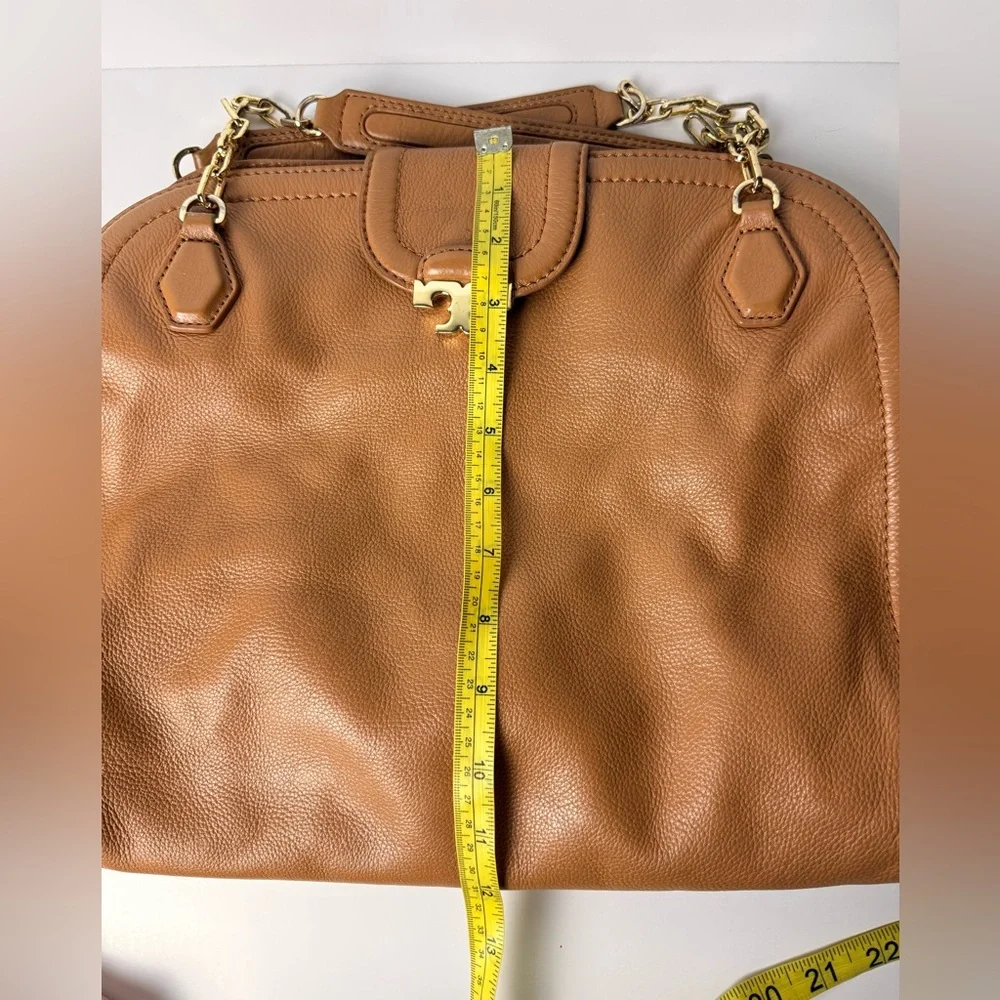 Tory Burch Leather Sammy Tote Bag,‎ Brown